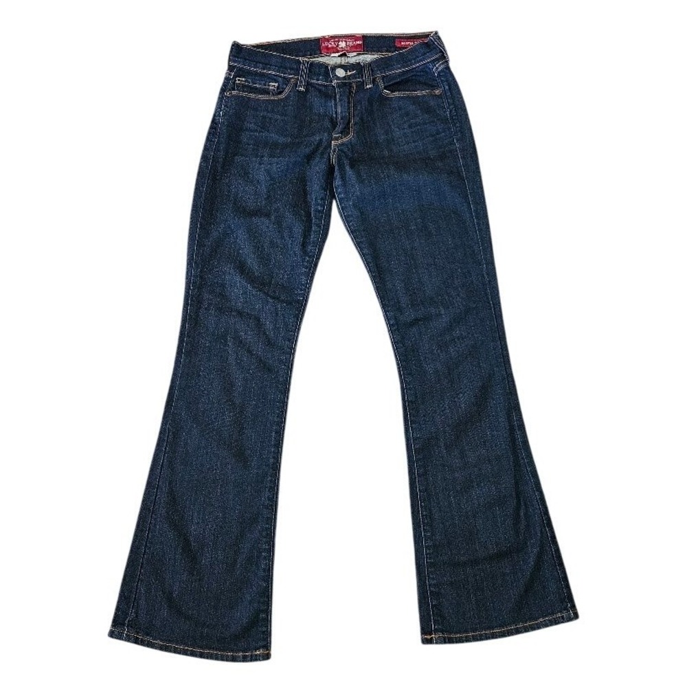 Lucky Brand Sofia Boot Ankle Jeans Dark Wash Bootcut Denim Size 2 26